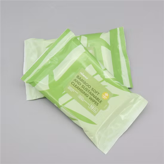 Salviette per neonati antibatteriche organiche biodegradabili al 100% in fibra di bambù Wz Salviette umidificate per neonati
