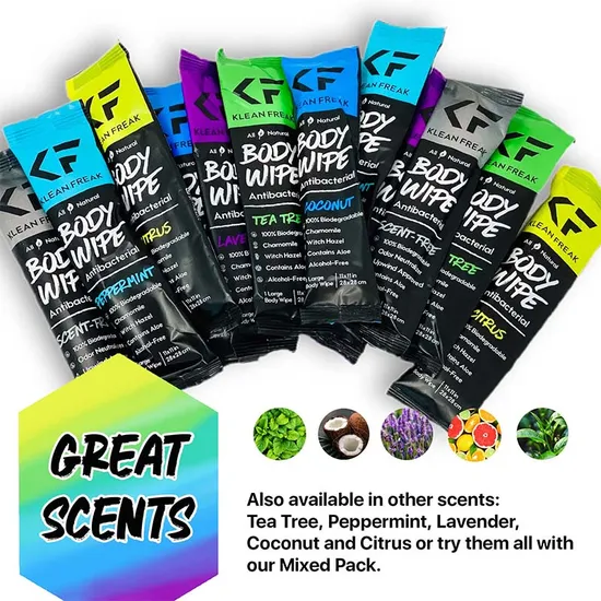 Salviette monouso originali personalizzate confezionate singolarmente Biokleen Corpo 12